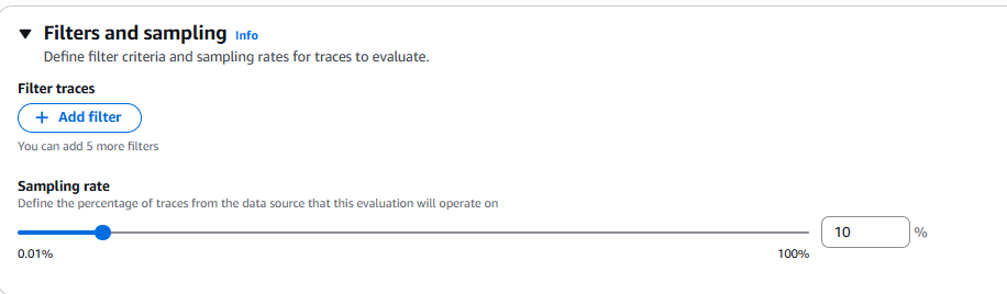 Configuración de Sampling